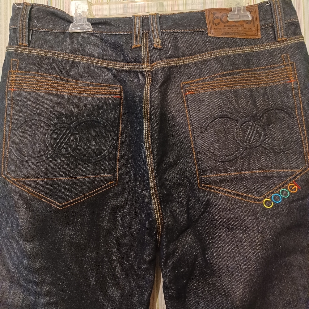 Coogi men's black jean shorts